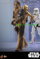 Hot Ht Mms766 Chewbacca With Disassembled C-3po 1/6 30cm Action Figure New Model
