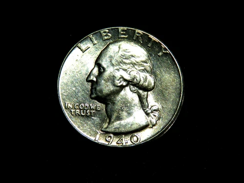 1940-P Washington Quarter Brilliant Uncirculated 90% Silver DF3