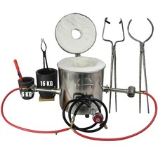 16 KG Gas Metal Melting Furnace Propane Forge Lifting And Pouring Tongs Casting