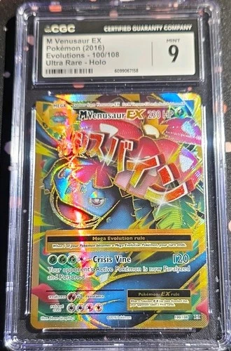 POKEMON TCG M VENUSAUR EX 100/108 EVOLUTIONS ULTRA RARE HOLO CGC 9 ENGLISH