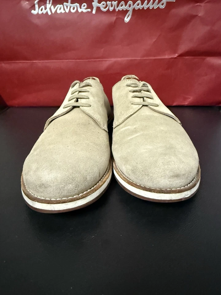 $890 Zapatos Mocasines de Cuero Prada Gris Para Hombres Talla 9 UK / 10 US Hechos en Italia Foto 4 de 4