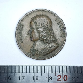 Médaille Pierre Fermat – Académie royale des sciences Toulouse 1822 🇫🇷REF0894A