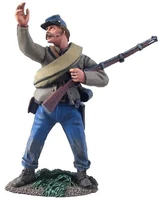 W BRITAINS #31092 Confederate Infantry NCO Urging Troops Forward No.1