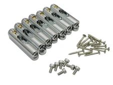 Solid Brass Non-tremolo Individual Single String Bridge Saddles 6 or 7