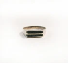 Vintage Mid Century Taxco 925 Sterling Silver Turquoise Ring - Sz. 5.25