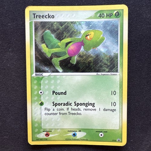 Pokemon TCG Card Treecko Holo Promo 016/043 💎LP💎 HOLO SWIRL