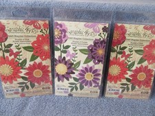 graphic 45 SHADES OF PURPLE & PINK paper flower assortment-lot of 3-NEW