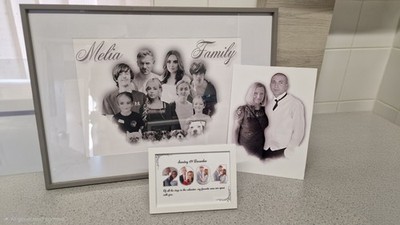 A3 Foto Restaurierungsservice | Verstorbenen zum Bild hinzufügen | Custom Memorial Merge