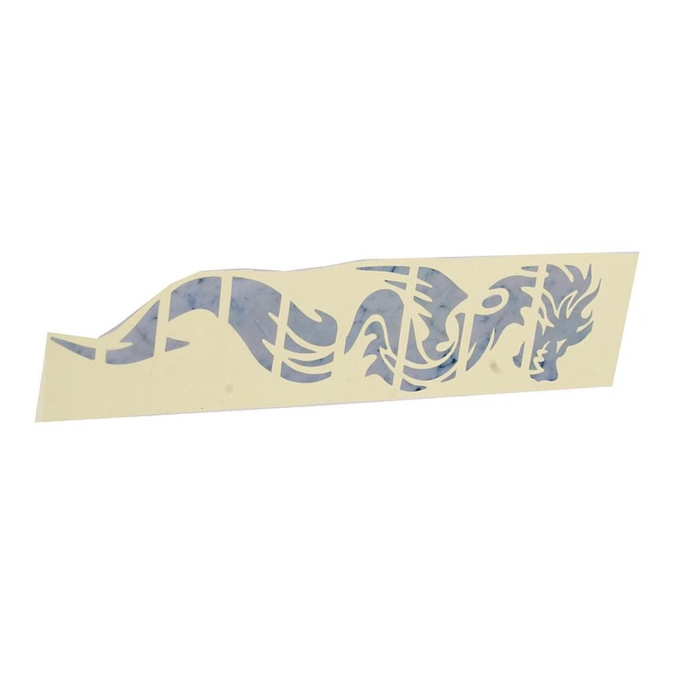 Dragon Fret Markers Inlay Stickers Stickers Guitare Blanc Argent - Photo 2/4
