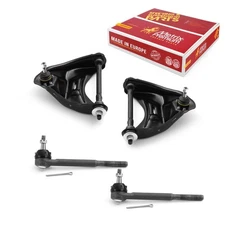 Front Upper Control Arm & Outer Tie Rod End Kit for S10 Blazer Sonoma Jimmy RWD