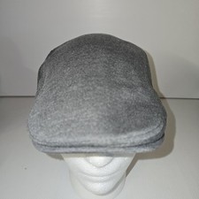 Flat Cap Gray Unisex Adjustable 100 Cotton Hat Cap Flat Cap
