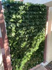 118"*39"Faux Ivy Fence Screen Artificial Hedge Balcony Screen for Indoor Outdoor
