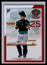 2025 Panini Prospect Edition  - Caden Bodine #91 Red Prizm /199