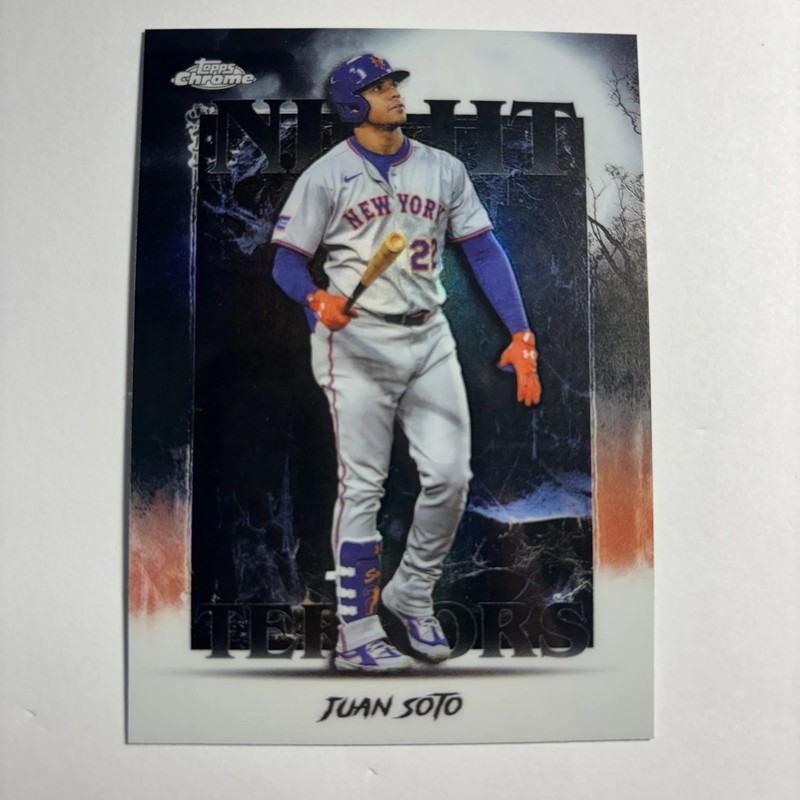 2025 Topps Chrome Update Juan Soto Night Terrors #NT-8 Mets