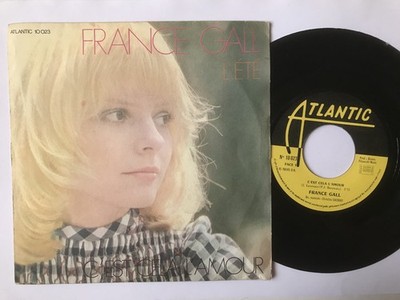 Frankreich Gall. Das ist die Liebe. Der Sommer. Atlantic Records 10 023. Seltenes Jahr 1971