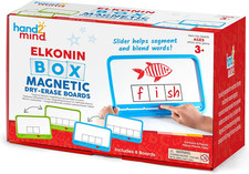 Elkonin Boxes Magnetic Dry Erase Boards Set, Phonemic Awareness, Speech Therapy