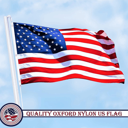 Bandiera americana USA 6x10FT 5 confezioni nylon ricamato - Foto 7 di 7