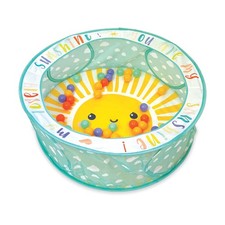 Infantino Foldable Ball Pit Gym, for Babies 9 Months, Multicolor Sunshine