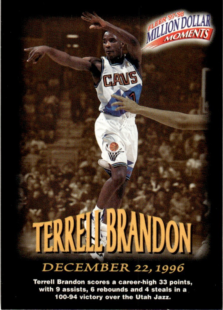 1997-98 Fleer Million Dollar Moments Terrell Brandon #4 16033