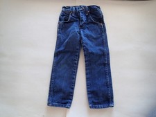 Wrangler Kids 4 Slim Denim Blue Jeans Pants, Snap/Zipper Closure, Western Cowboy