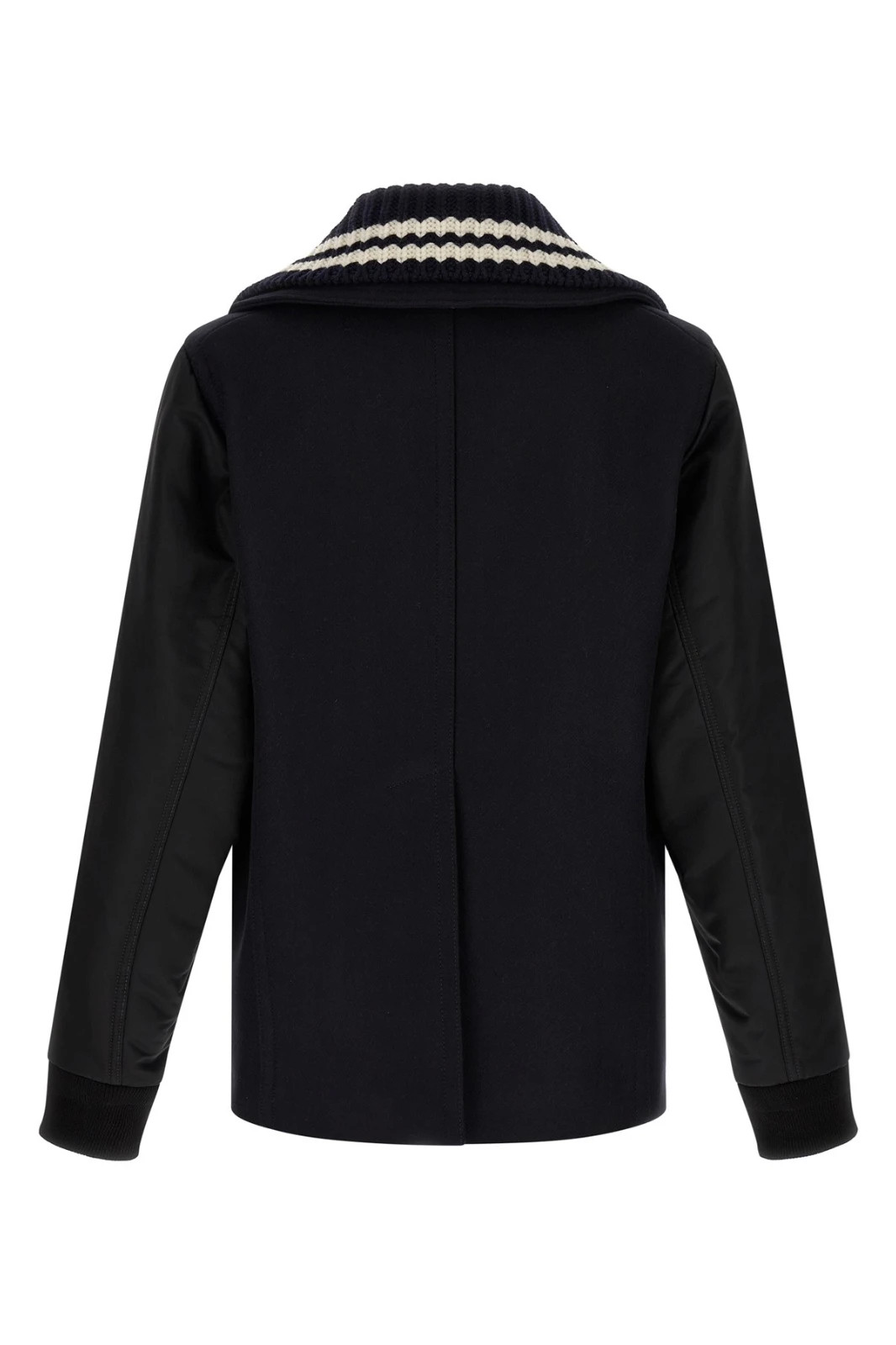 Authentic DSQUARED2 Navy Blue Hybrid Peacoat for Men - Stylish Outerwear image 2