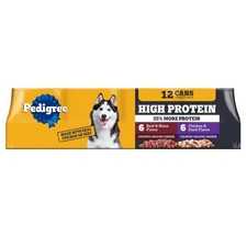High Protein Wet Dog Food, Adult Soft Canned Dog Food Variety Pack, Chicken D...
