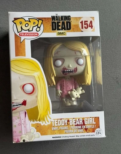 Funko Pop! Television The Walking Dead Teddy Bear Girl #154 Vinyl Figure Vaulted