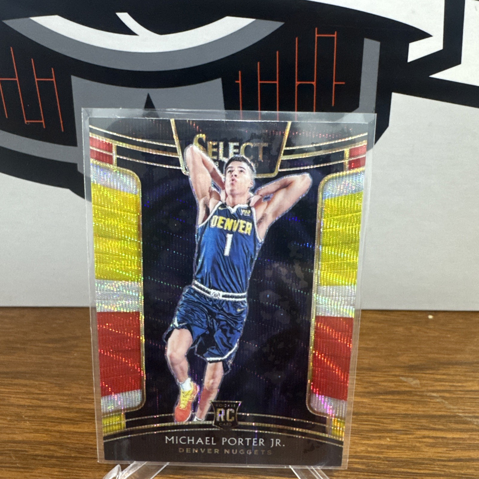2018-19 Panini Select Concourse Tri-Color Prizm Michael Porter Jr #37 