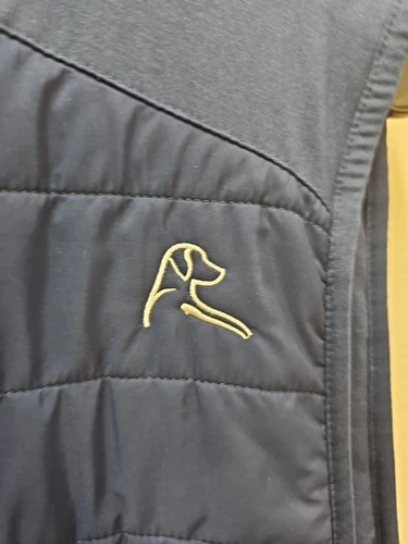 Rhoback Quilted Performance Vest Mens Large Navy Blue Golf Outerwear Gorpcore image 3