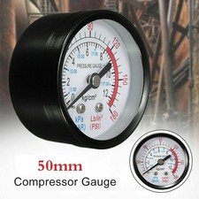 50mm 1/4 Thread 0-180PSI 0-12Bar Air Pressure Gauge For Air-Compressor - UK