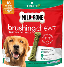 Brushing Chews Fresh Mint Flavor Daily Dental Dog Treats, Large, 24.2 Oz. Bag