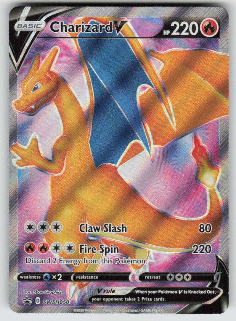 Charizard V SWSH050 Holo Promo Sword & Shield Promo Pokemon NM