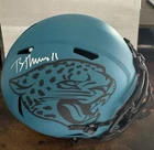 Brian Thomas Jr Signed Jaguars Rave Full Size ReplicaHelmet. Fanatics Certified.