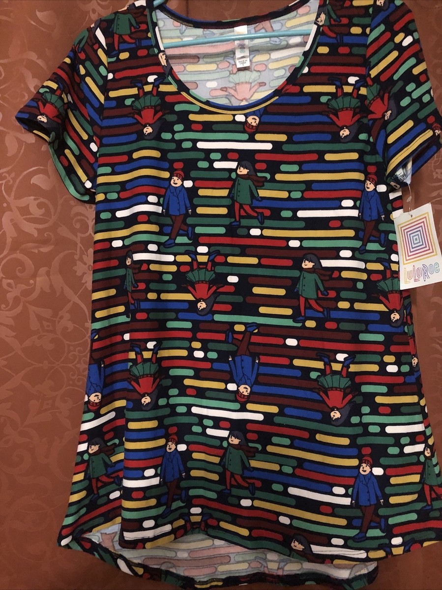 Lularoe Classic T, Size Small, Red Snowman Christmas