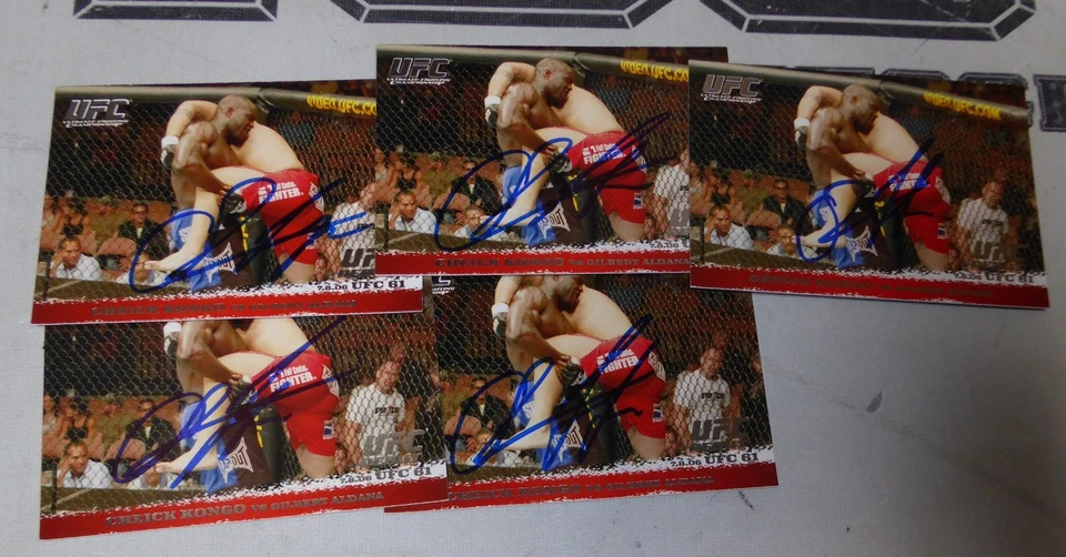 Cheick Kongo 签名 2009 Topps UFC 第一轮新秀首发卡 #47 RC 亲笔签名 75 — 第 2/4 张图片