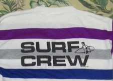 Vtg 1987 OCEAN PACIFIC Surf Crew Striped Sweater Medium M