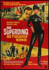 SEVEN GOLDEN MEN STRIKE AGAIN German movie poster ROSANNA PODESTA 1967 NM