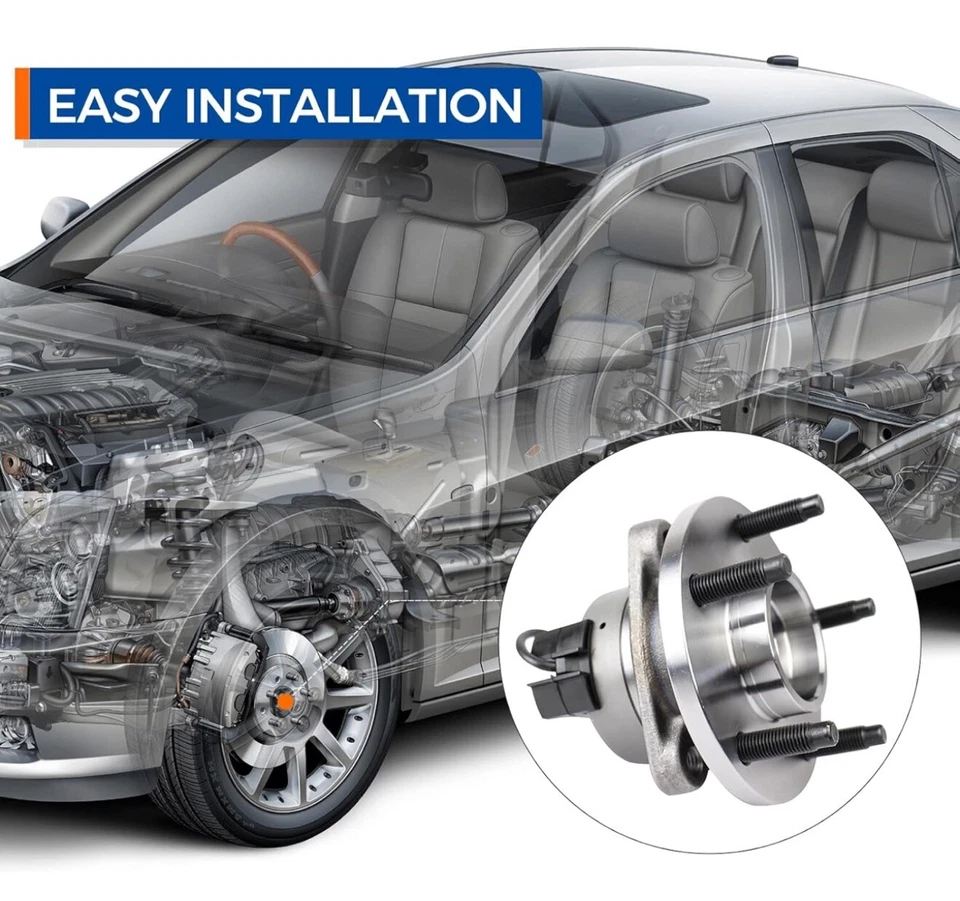 (2) 513206 - Conjunto de cojinete de rueda y buje, delantero 19259801 Chevy, Pontiac, Saturno Foto 4 de 4