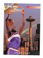 1991 Star Pics Basketball Shawn Kemp #50 NRMT
