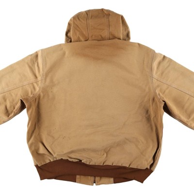 Carharttジャケット Carhartt Quilt-Flannel Lined Duck Active Jac - Black