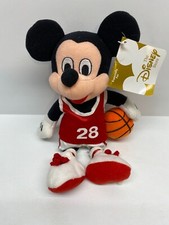 Vintage Walt Disney Basketball Player Mickey Mouse Bean Bag Plush Doll