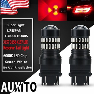 2x 3157 Projector LED Brake Tail Stop LED Lamp Light Bulbs Bright Red F-150//250