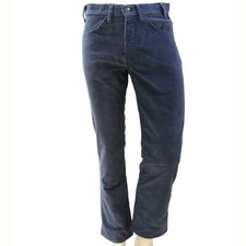 70s Vintage Levis Cadet Blue Corduroy Pants 32x30 White Tab Retro Preppy Look