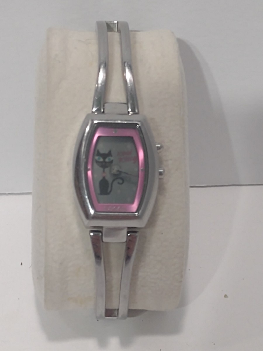 時計 FOSSIL BIG TIC analog watch pink Ladies Fossil Big Tic Animated Blooming Flowers Daisies