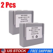 2Pcs 3.6V 2750mAh 68301000 68300900 Ni-MH Battery For Hetronic Remote Control US