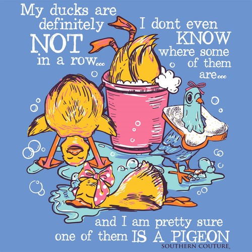 Southern Couture Classic My Ducks Are Definitely Not T-Shirt - Bild 2 von 8