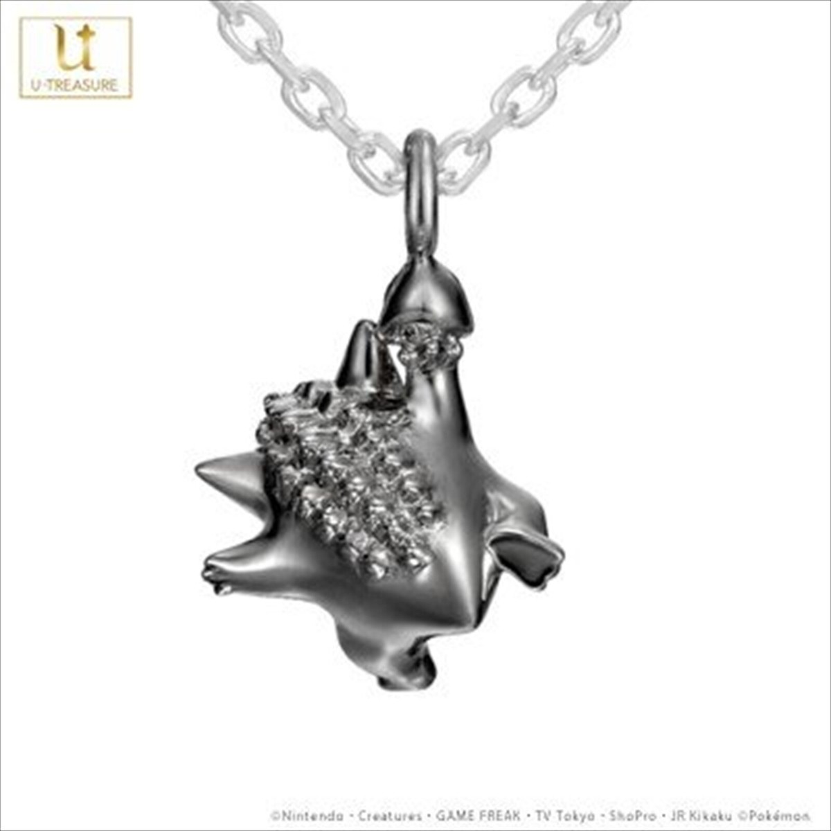 Pokemon Gengar Black ver Necklace Silver U-treasure Japan
