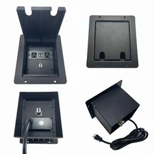 PROCRAFT MINI 2 HOLE LID FEED-THRU RECESSED Stage Pocket/Floor Box w/ 1) WIRED A