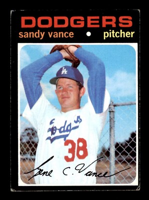 1971 Topps Baseball #34 Sandy Vance VG/EX *d3