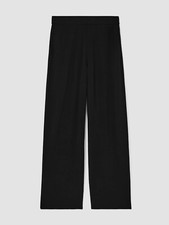 NEW, Eileen Fisher Tencel Jersey Wide Leg Pants in Black - Size S  P3686